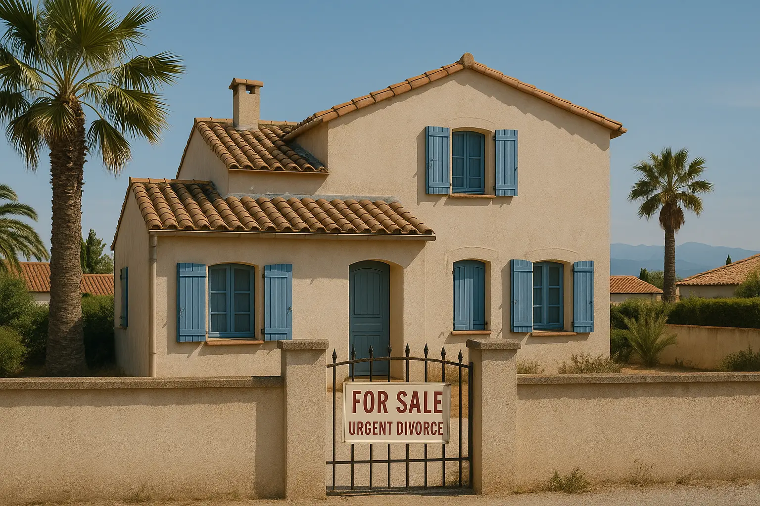 vente urgent cause divorce vend maison 66