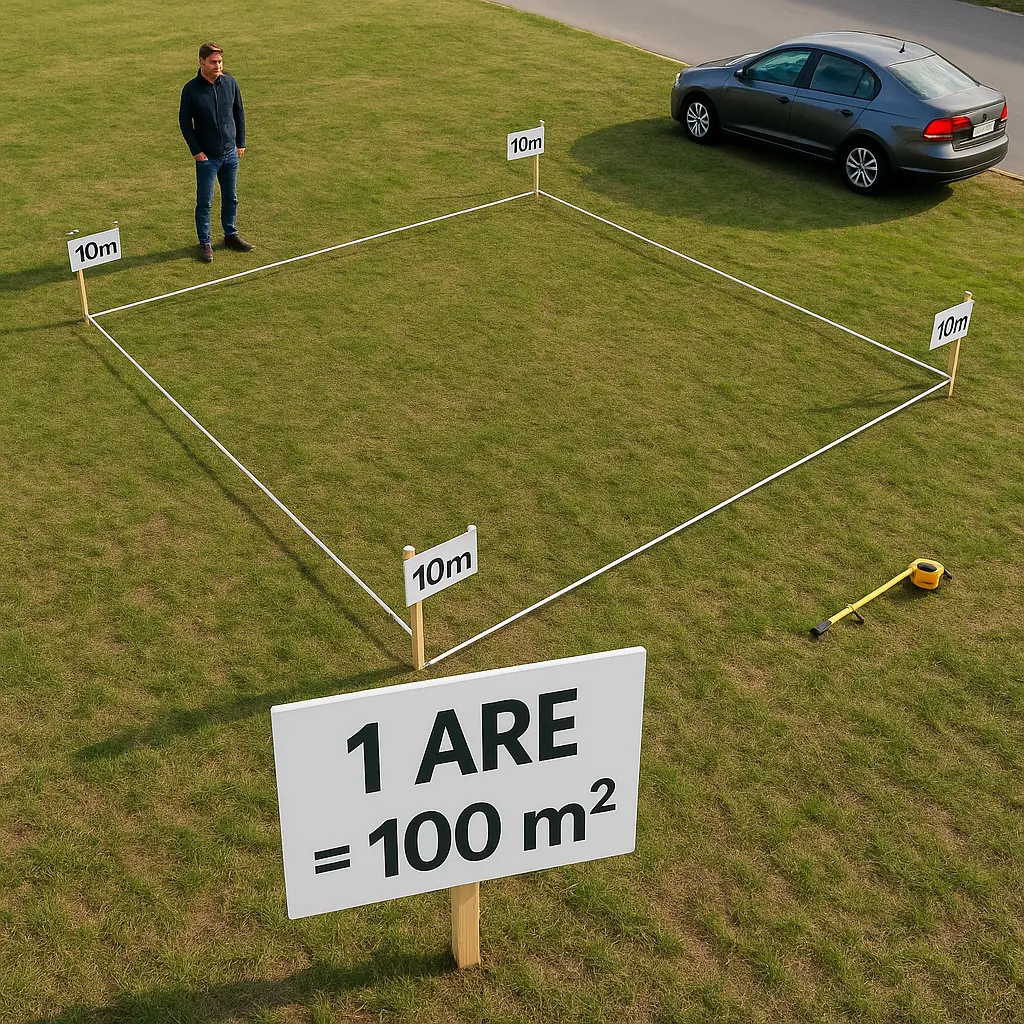 1 are en m2