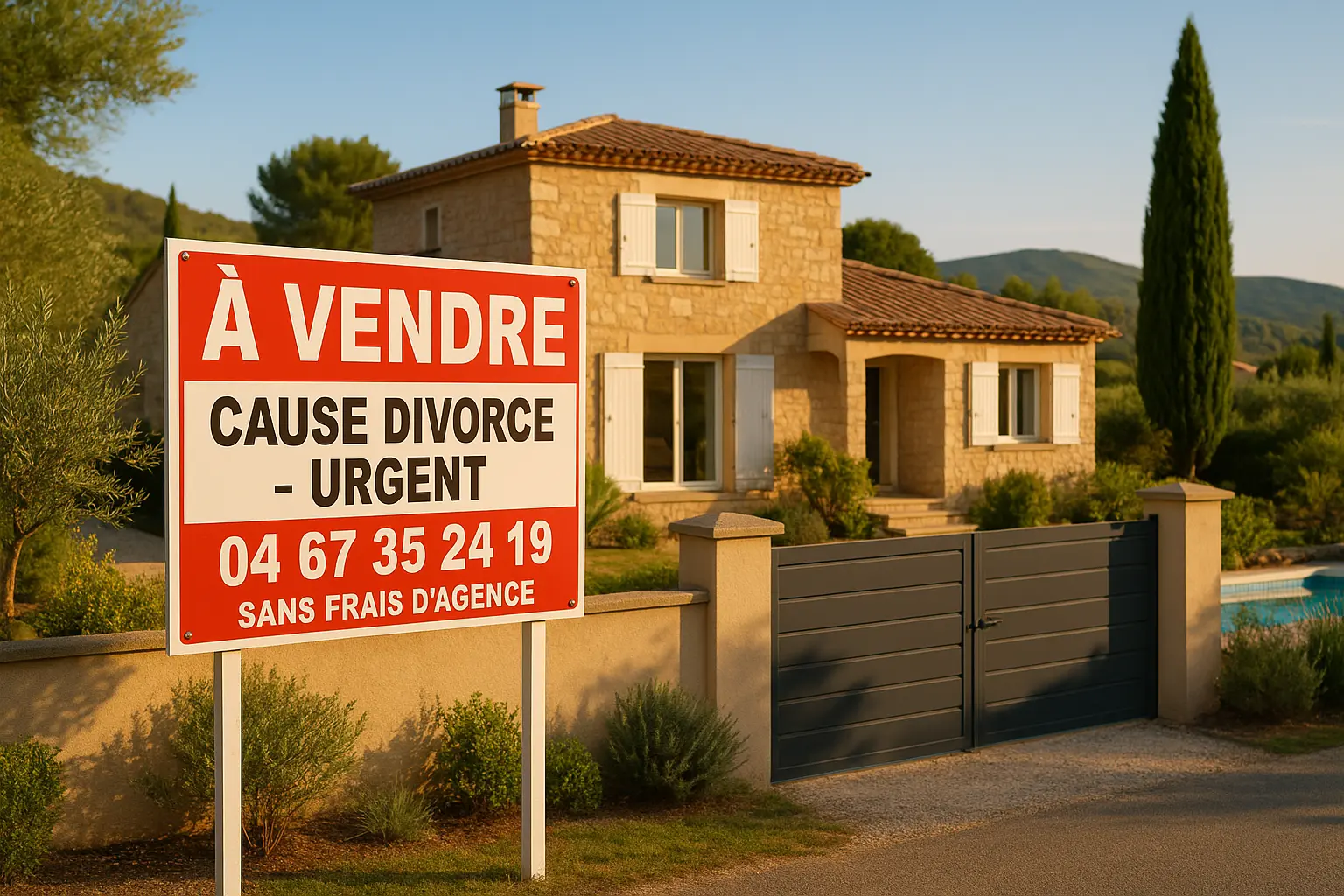 maison à vendre cause divorce urgent 34