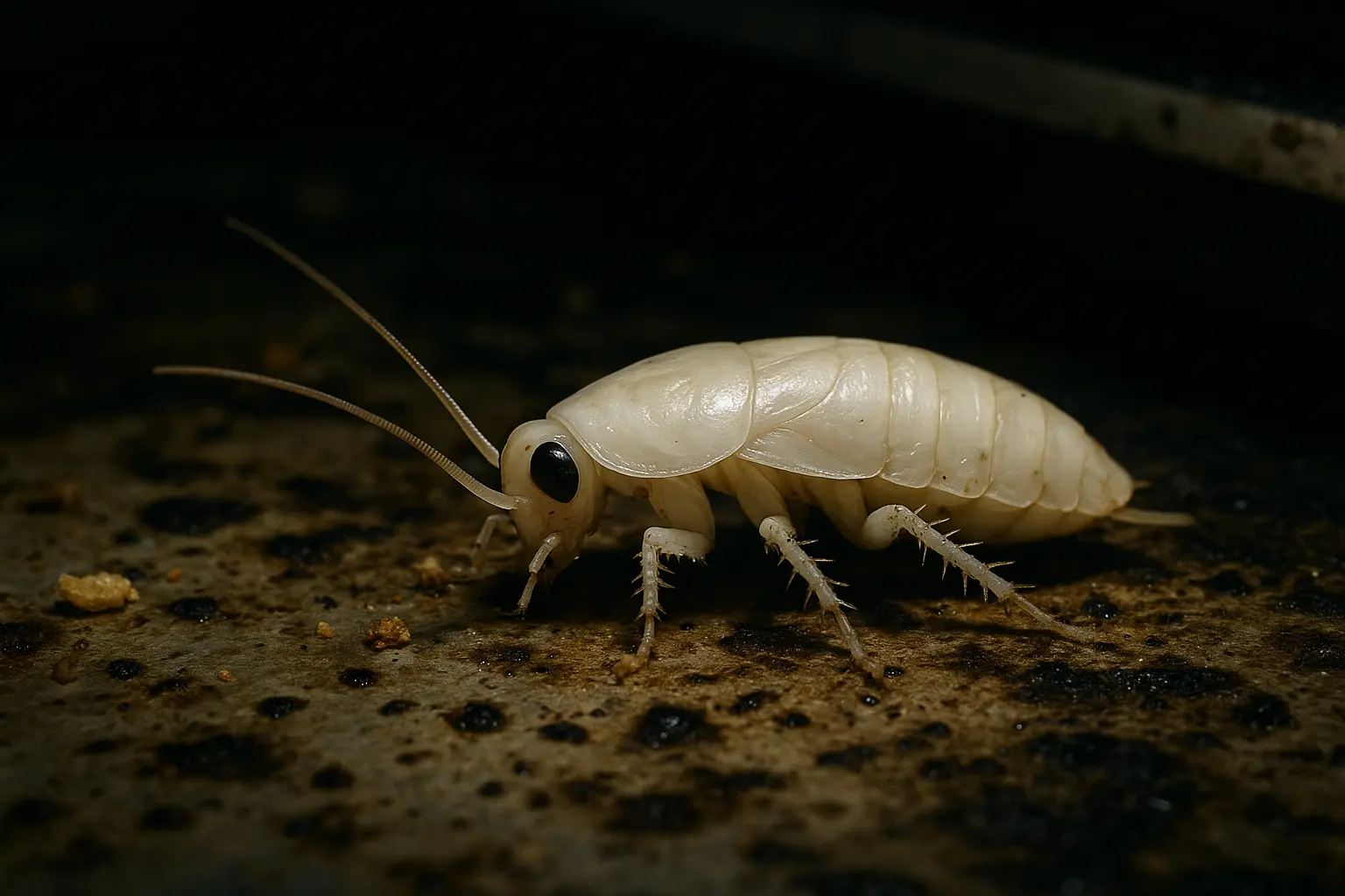 cafard blanc dangereux