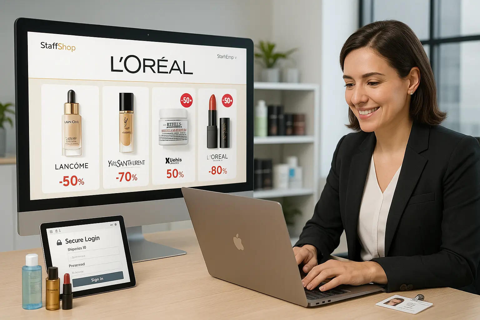 loreal vente au personnel